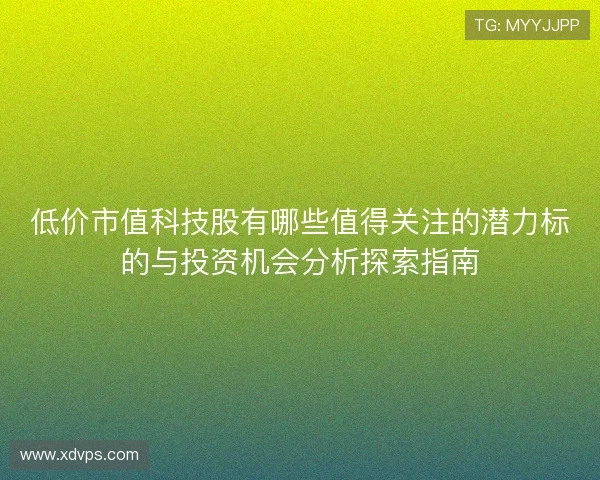低价市值科技股有哪些值得关注的潜力标的与投资机会分析探索指南